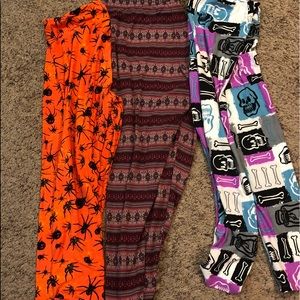 Leggings bundle-2 LulaRoe and 1 Maurice’s 3X